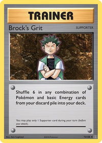 Brock's Grit - XY - Evolutions (EVO) #74/108 - Uncommon Pokémon Trading Card