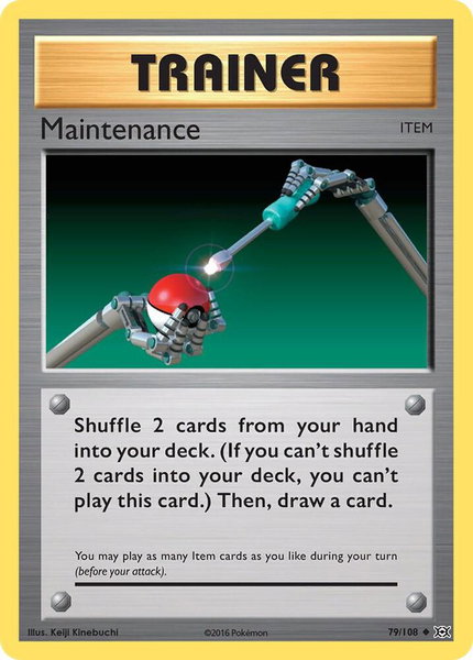 Maintenance - XY - Evolutions Pokémon trading card