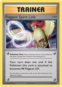 Pidgeot Spirit Link - XY - Evolutions (EVO) #81/108 - Uncommon Pokémon Trading Card