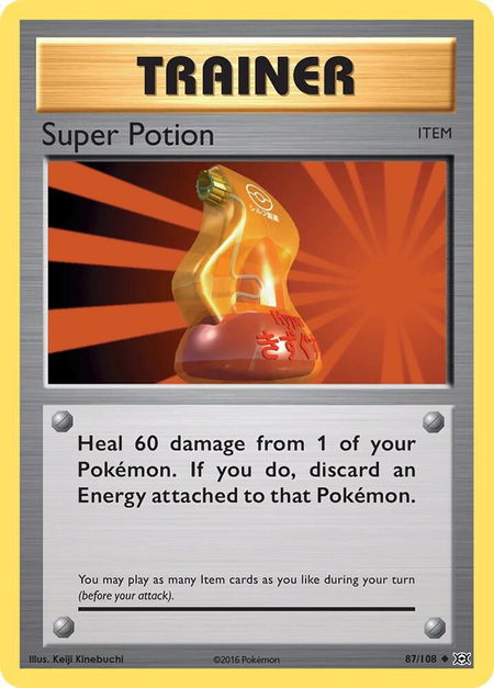 Super Potion - XY - Evolutions Pokémon trading card