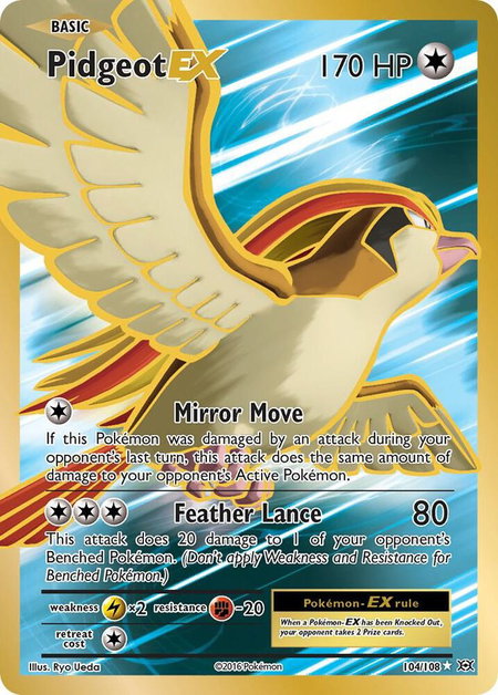 Pidgeot EX (Full Art) - XY - Evolutions Pokémon trading card