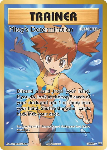 Misty's Determination (Full Art) - XY - Evolutions Pokémon trading card