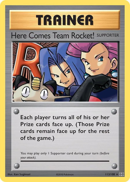 Here Comes Team Rocket! - XY - Evolutions Pokémon trading card