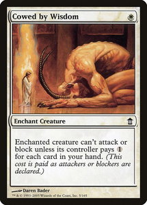 Cowed by Wisdom - Saviors of Kamigawa (SOK) #5 - Common Magic: The Gathering Trading Card