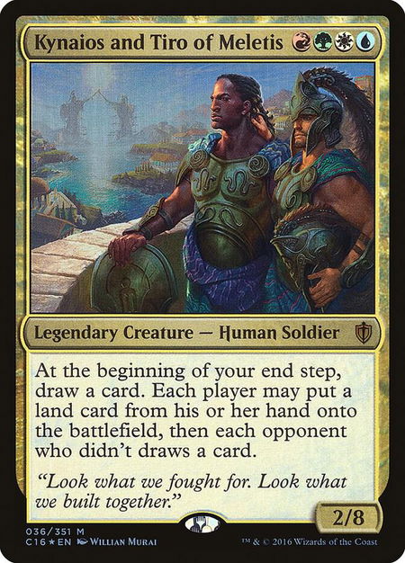 Kynaios and Tiro of Meletis - Commander 2016 Magic: The Gathering trading card