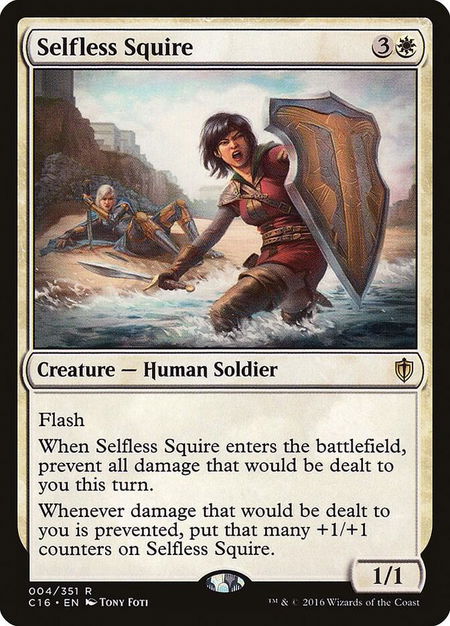 Selfless Squire - Commander 2016 Magic: The Gathering trading card