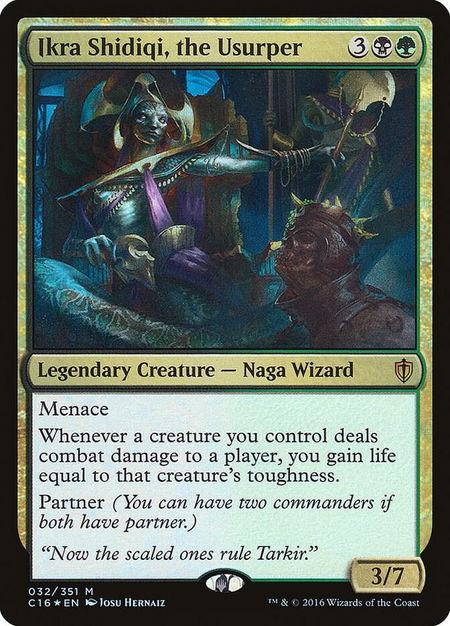 Ikra Shidiqi, the Usurper - Commander 2016 Magic: The Gathering trading card