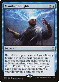 Manifold Insights - Commander 2016 (C16) #10 - Rare Magic: The Gathering Trading Card