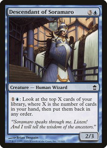 Descendant of Soramaro - Saviors of Kamigawa (SOK) #33 - Common Magic: The Gathering Trading Card