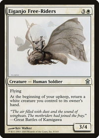 Eiganjo Free-Riders - Saviors of Kamigawa (SOK) #8 - Uncommon Magic: The Gathering Trading Card