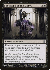 Footsteps of the Goryo - Saviors of Kamigawa (SOK) #68 - Uncommon Magic: The Gathering Trading Card