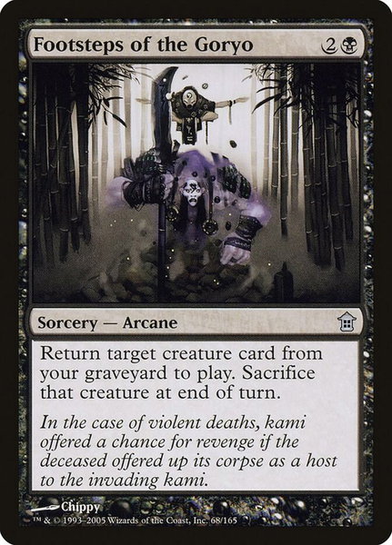 Footsteps of the Goryo trading card from Saviors of Kamigawa Footsteps of the Goryo - Saviors of Kamigawa Magic: The Gathering trading card
