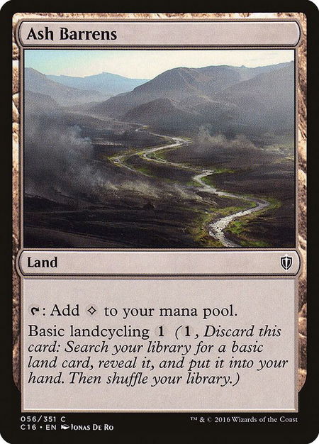 Ash Barrens - Commander 2016 Magic: The Gathering trading card