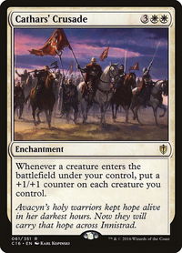 Cathars' Crusade - Commander 2016 (C16) #61 - Rare Magic: The Gathering Trading Card