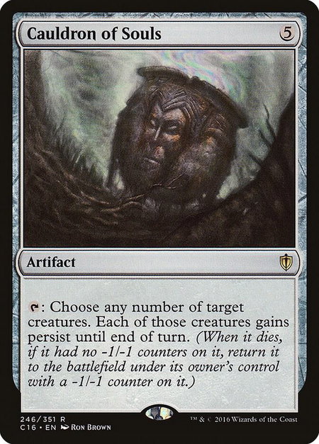 Cauldron of Souls trading card from Commander 2016 Cauldron of Souls - Commander 2016 Magic: The Gathering trading card