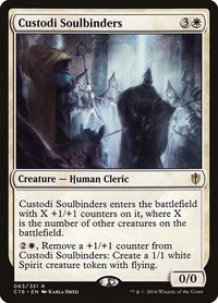 Custodi Soulbinders - Commander 2016 (C16) #63 - Rare Magic: The Gathering Trading Card