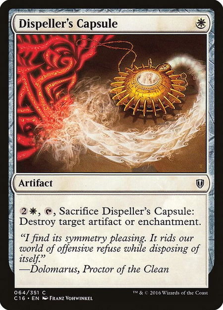 Dispeller's Capsule - Commander 2016 Magic: The Gathering trading card
