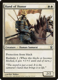Hand of Honor - Saviors of Kamigawa (SOK) #12 - Uncommon Magic: The Gathering Trading Card