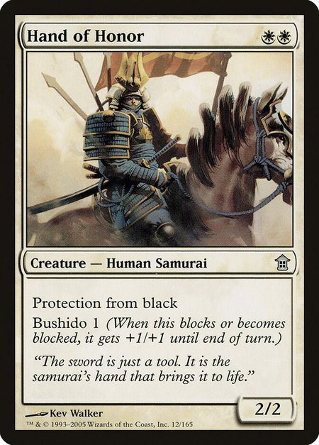 Hand of Honor - Saviors of Kamigawa Magic: The Gathering trading card