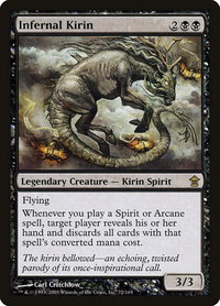 Infernal Kirin - Saviors of Kamigawa (SOK) #72 - Rare Magic: The Gathering Trading Card