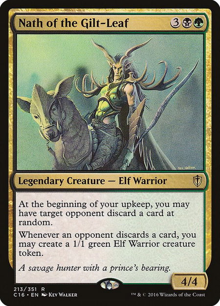 Nath of the Gilt-Leaf - Commander 2016 Magic: The Gathering trading card