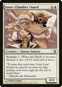 Inner-Chamber Guard - Saviors of Kamigawa (SOK) #13 - Uncommon Magic: The Gathering Trading Card