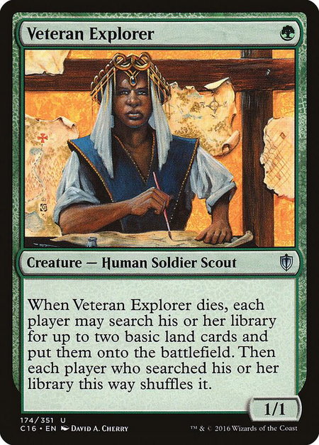 Veteran Explorer - Commander 2016 Magic: The Gathering trading card