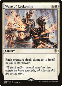 Wave of Reckoning - Commander 2016 (C16) #79 - Rare Magic: The Gathering Trading Card