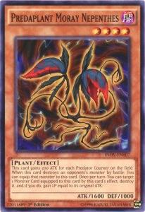 Predaplant Moray Nepenthes trading card from Invasion: Vengeance Predaplant Moray Nepenthes - Invasion: Vengeance YuGiOh trading card