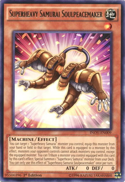 Superheavy Samurai Soulpeacemaker - Invasion: Vengeance YuGiOh trading card