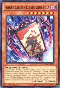 Flower Cardian Clover with Boar - Invasion: Vengeance (INOV) #INOV-EN012 - Common / Short Print YuGiOh Trading Card