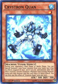 Crystron Quan - Invasion: Vengeance (INOV) #INOV-EN015 - Super Rare YuGiOh Trading Card