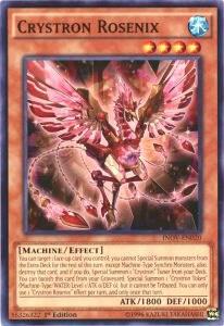 Crystron Rosenix trading card from Invasion: Vengeance Crystron Rosenix - Invasion: Vengeance YuGiOh trading card