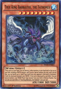 True King Bahrastos, the Fathomer - Invasion: Vengeance (INOV) #INOV-EN021 - Ultra Rare YuGiOh Trading Card
