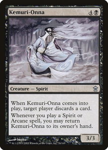 Kemuri-Onna - Saviors of Kamigawa (SOK) #76 - Uncommon Magic: The Gathering Trading Card