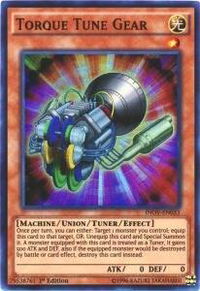 Torque Tune Gear - Invasion: Vengeance (INOV) #INOV-EN033 - Super Rare YuGiOh Trading Card