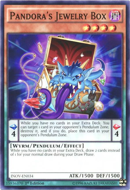 Pandora's Jewelry Box - Invasion: Vengeance YuGiOh trading card