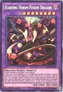 Starving Venom Fusion Dragon trading card from Invasion: Vengeance Starving Venom Fusion Dragon - Invasion: Vengeance YuGiOh trading card
