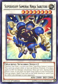 Superheavy Samurai Ninja Sarutobi - Invasion: Vengeance (INOV) #INOV-EN042 - Rare YuGiOh Trading Card
