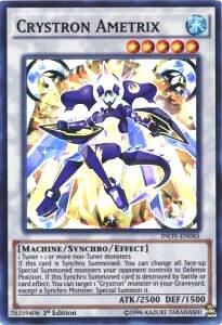 Crystron Ametrix - Invasion: Vengeance (INOV) #INOV-EN045 - Super Rare YuGiOh Trading Card