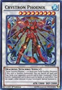 Crystron Phoenix - Invasion: Vengeance (INOV) #INOV-EN046 - Ultra Rare YuGiOh Trading Card