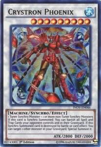 Crystron Phoenix trading card from Invasion: Vengeance Crystron Phoenix - Invasion: Vengeance YuGiOh trading card