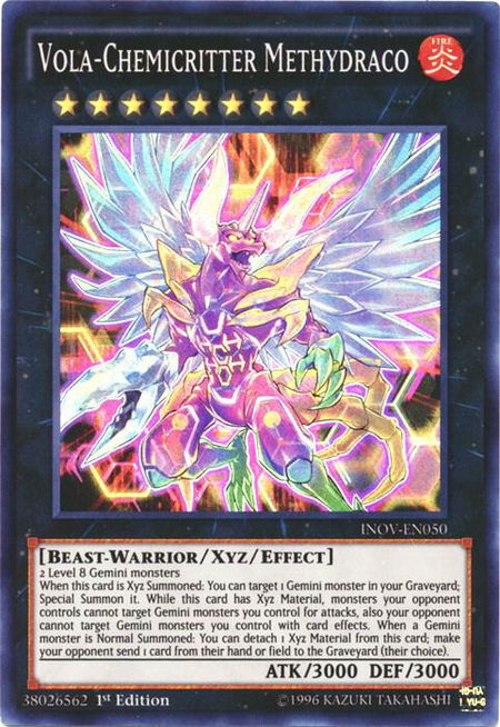 Vola-Chemicritter Methydraco - Invasion: Vengeance YuGiOh trading card