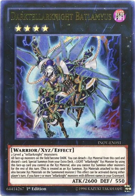 Darktellarknight Batlamyus - Invasion: Vengeance YuGiOh trading card