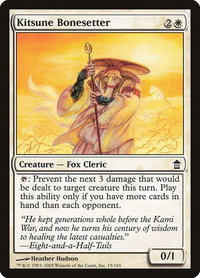 Kitsune Bonesetter - Saviors of Kamigawa (SOK) #15 - Common Magic: The Gathering Trading Card