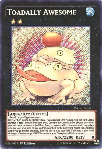 Toadally Awesome trading card from Invasion: Vengeance Toadally Awesome - Invasion: Vengeance YuGiOh trading card