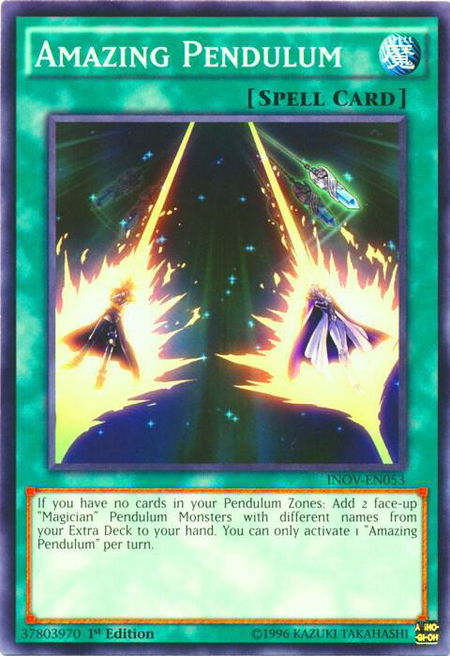 Amazing Pendulum - Invasion: Vengeance YuGiOh trading card