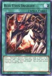 Red-Eyes Insight - Invasion: Vengeance (INOV) #INOV-EN060 - Rare YuGiOh Trading Card