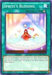 Sprite's Blessing - Invasion: Vengeance (INOV) #INOV-EN064 - Common / Short Print YuGiOh Trading Card