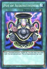 Pot of Acquisitiveness - Invasion: Vengeance (INOV) #INOV-EN065 - Super Rare YuGiOh Trading Card